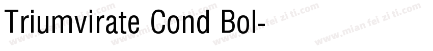 Triumvirate Cond Bol字体转换